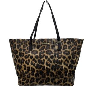 Kate Spade Large Cedar Street Harmony Leopard
Print Tote Carry All